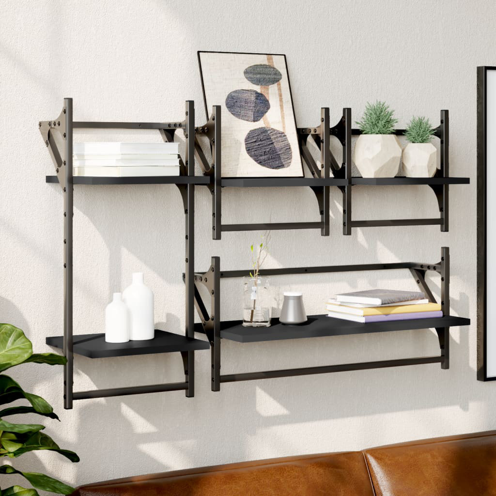Emeka 5 Piece Bracket Shelf with Towel Bar