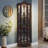 Curio Cabinet Lighted Glass Display Curio Cabinet-1034788220