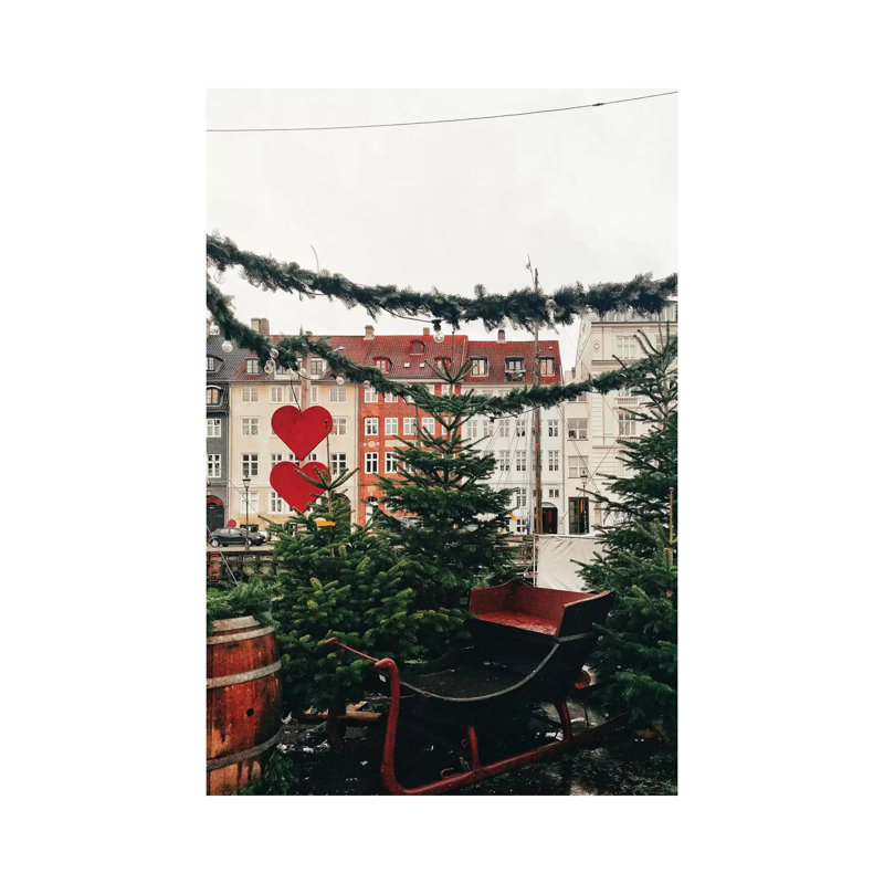 Copenhagen Christmas - Wrapped Canvas Painting, 30.48 cm H x 45.72 cm W