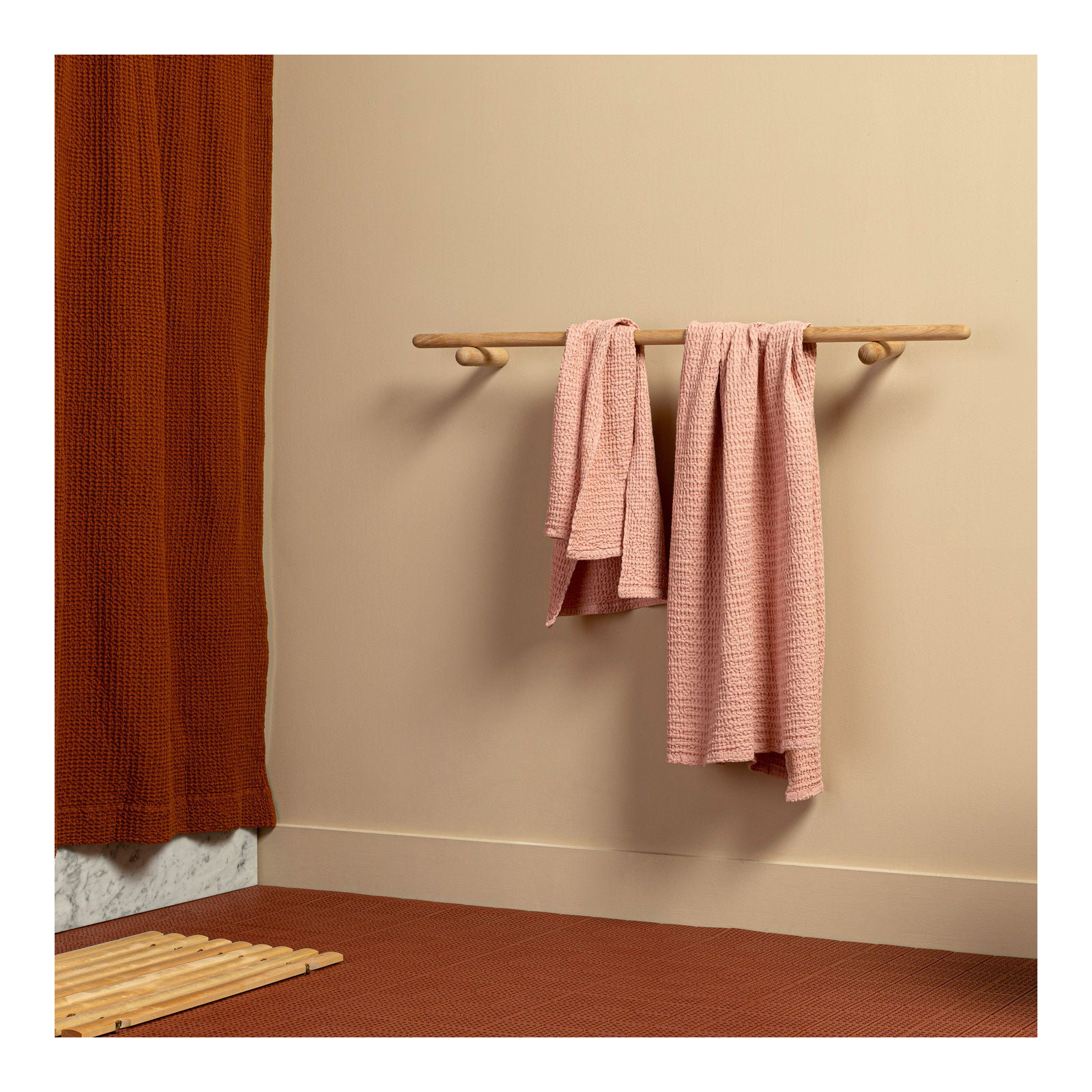 Simple Cotton Hand Towel, Blush, Bath Sheet - 1 Pack