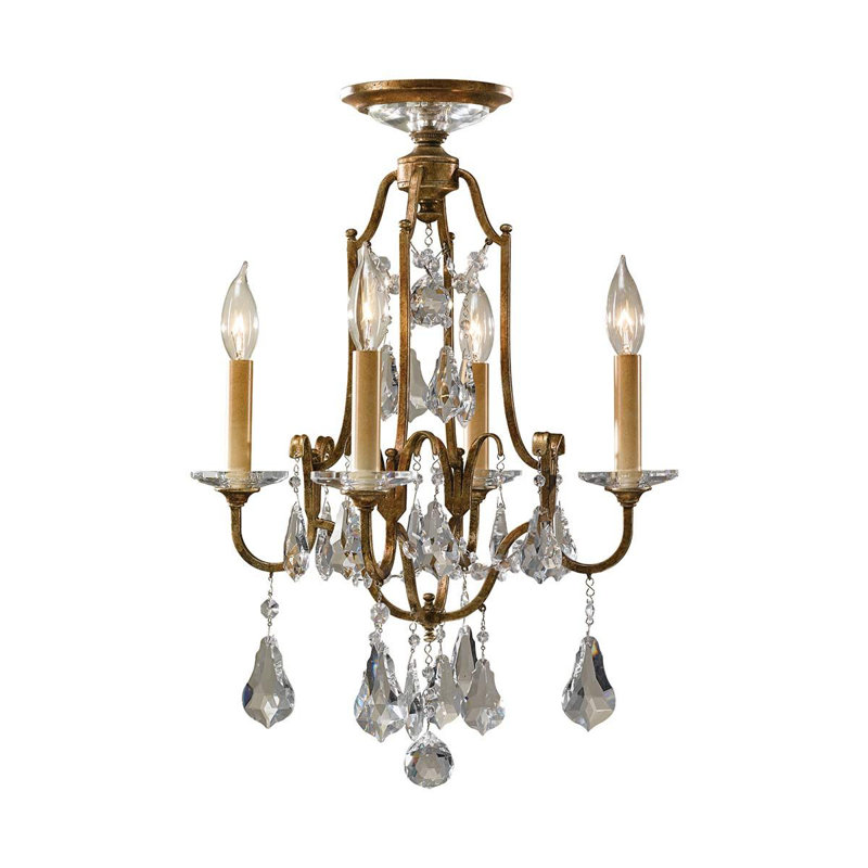 Carnanreagh 4 - Light Candle Style LED Chandelier