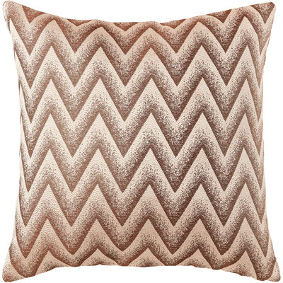 Indiana Chevron Pattern Violet Linen Indiana Chevron Pattern, Polyester Jacquard, Reversible, Gold, 18 Inch X 18 Inch, Decorative Throw Pillow Cover