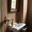 ARTIST'S STRIPE Wallpaper - Amber 9'10" - full height wallpaper