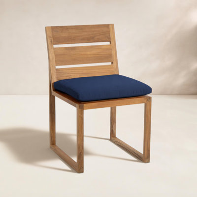 Chaise de terrasse avec coussin Uvita