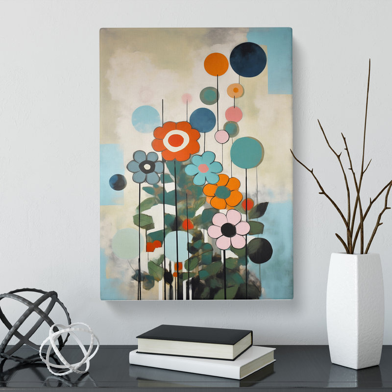 Kisor Flowers Bauhaus Vol.2 - Wrapped Canvas, 50cm H x 35cm W x 3cm D