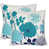 Bleu sarcelle / gris / turquoise