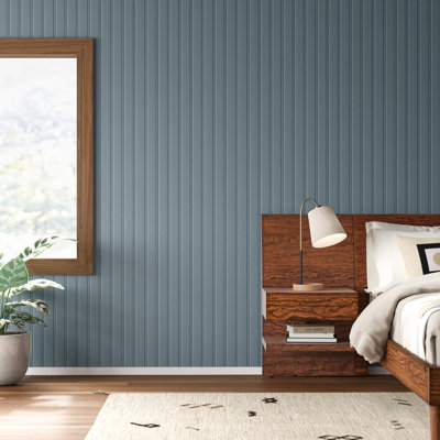 Branco Peel & Stick Striped Wallpaper