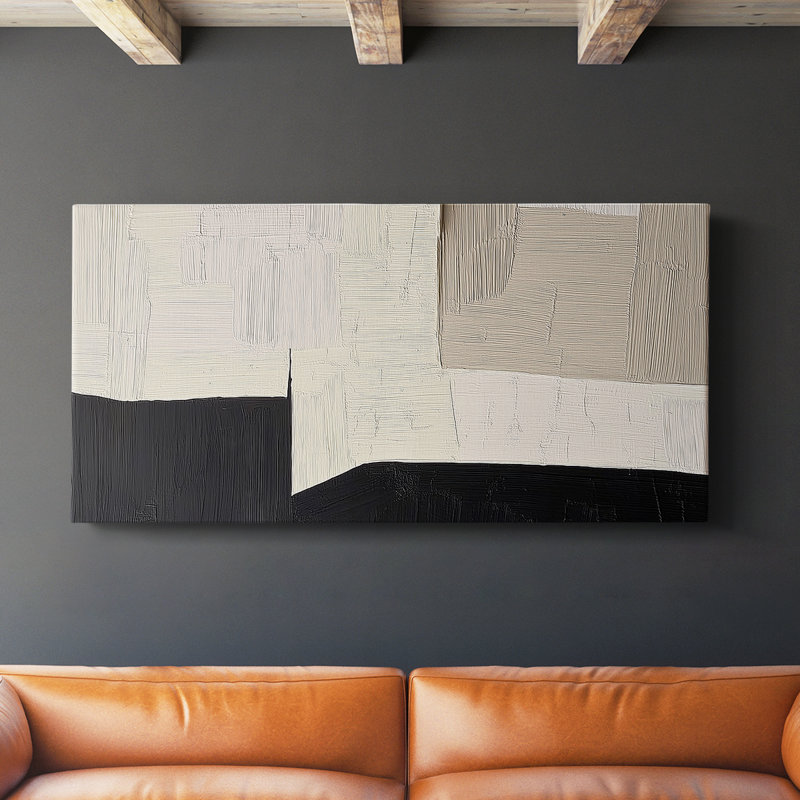 Série abstraite 7 # LXVII-Gallery, toile tendue, H 16 po x l 32 po