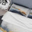 Ensemble de housse de couette peinture abstraite bleue et jaune I-101244299
