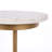 Two Tiered Natural Marble And Gold Accent Table
