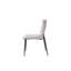 49.5cm H Velvet Upholstered Metal Side Chair in Gray