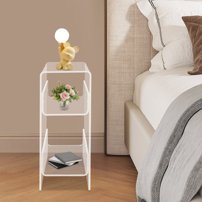 Table d'appoint moderne à 3 niveaux pour petits espaces
