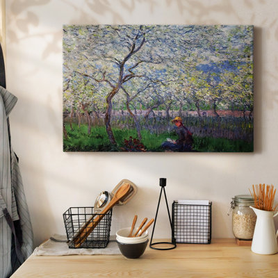 An Orchard in Spring, 1886-Gallery Wrapped Canvas