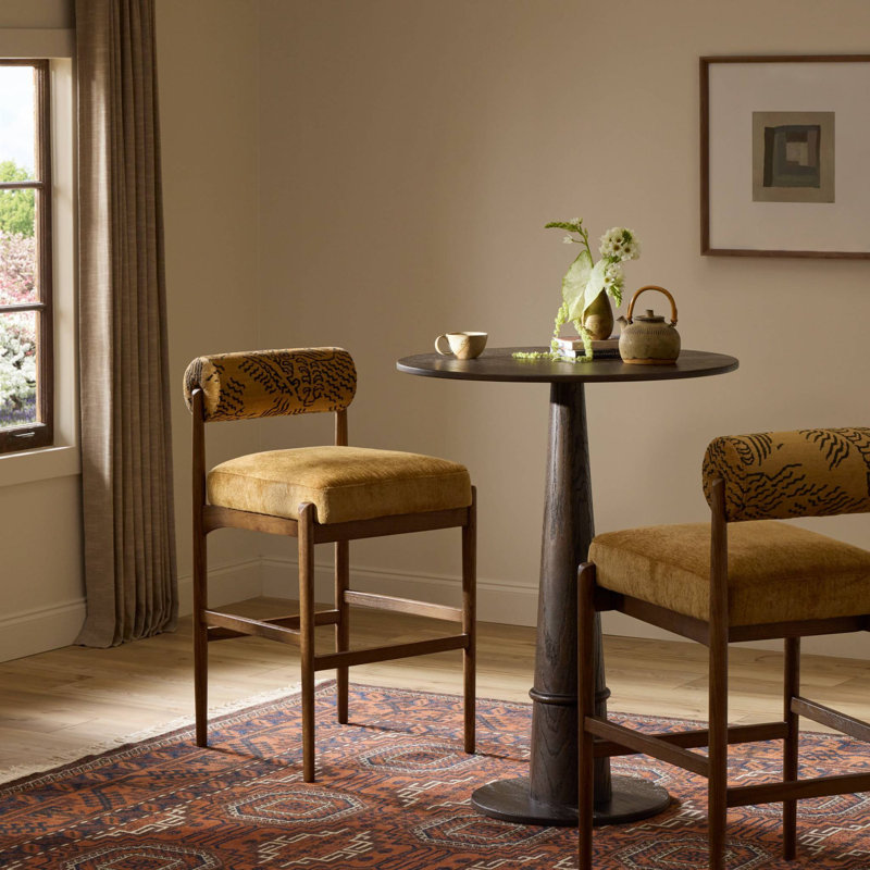 Jazelle Stool, Dharma Ochre, Bar Stool (31" Seat Height)