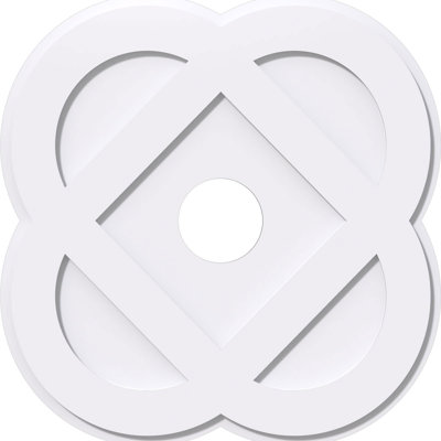 36"OD x 7"ID x 14 1/4"C x 1"P Charlotte Architectural Grade PVC Contemporary Ceiling Medallion