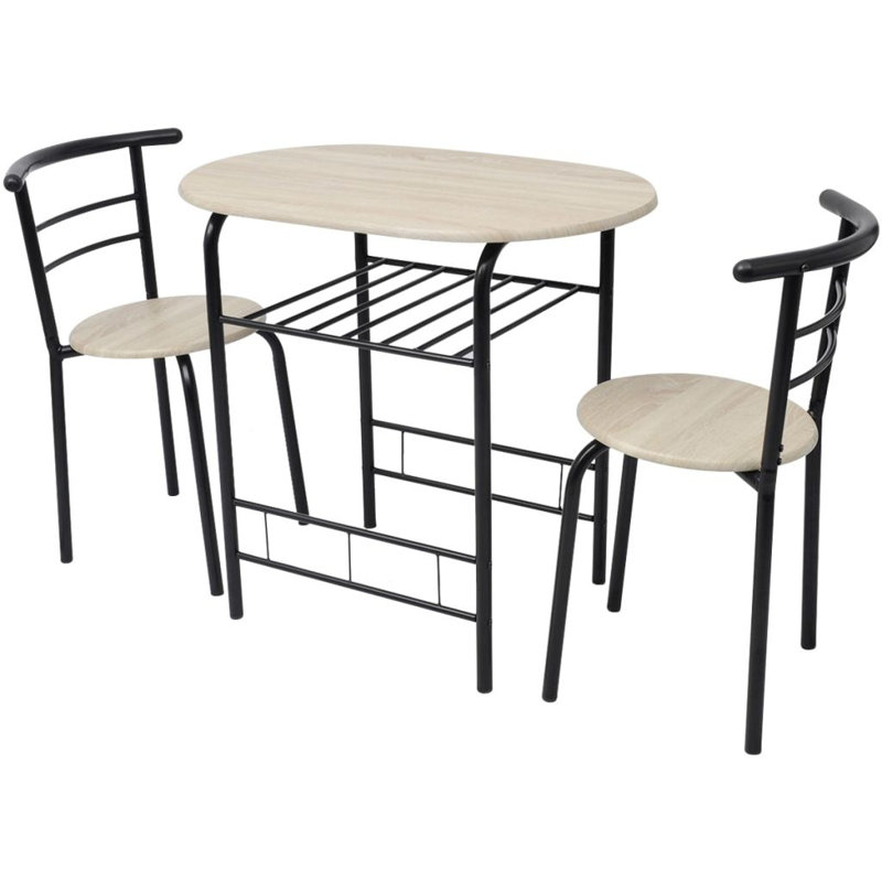 Raymond 2 - Person Dining Set, Black
