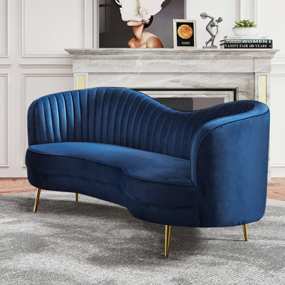 Elevate 74'' Velvet Loveseat