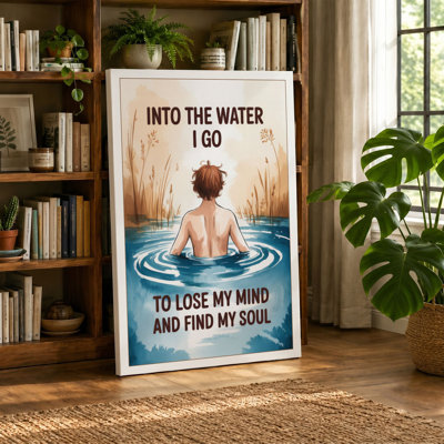 Into The Water Modern - Wrapped Canvas