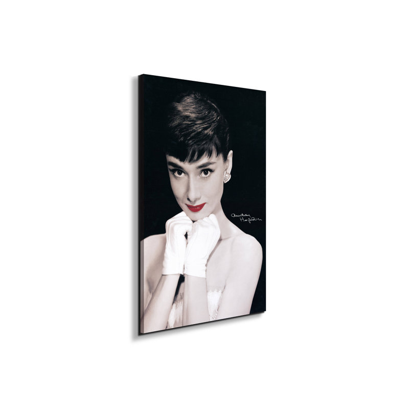 "Homage To Audrey Hepburn Portrait" By Studio 53×79.5 Cm CrystalArt Acrylic Glass Effect, Lightweight Ready To Hang - No Frame Print on Plastic / Acrylic