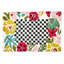 Flower Checkerboard Bath Rug