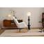 Fauteuil oscillant rembourré en tissu 055-Teddy