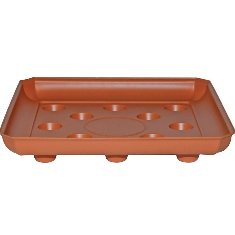 Économiseur de tapis carré, Terracotta, H 1 po x l 12 po x P 12 po