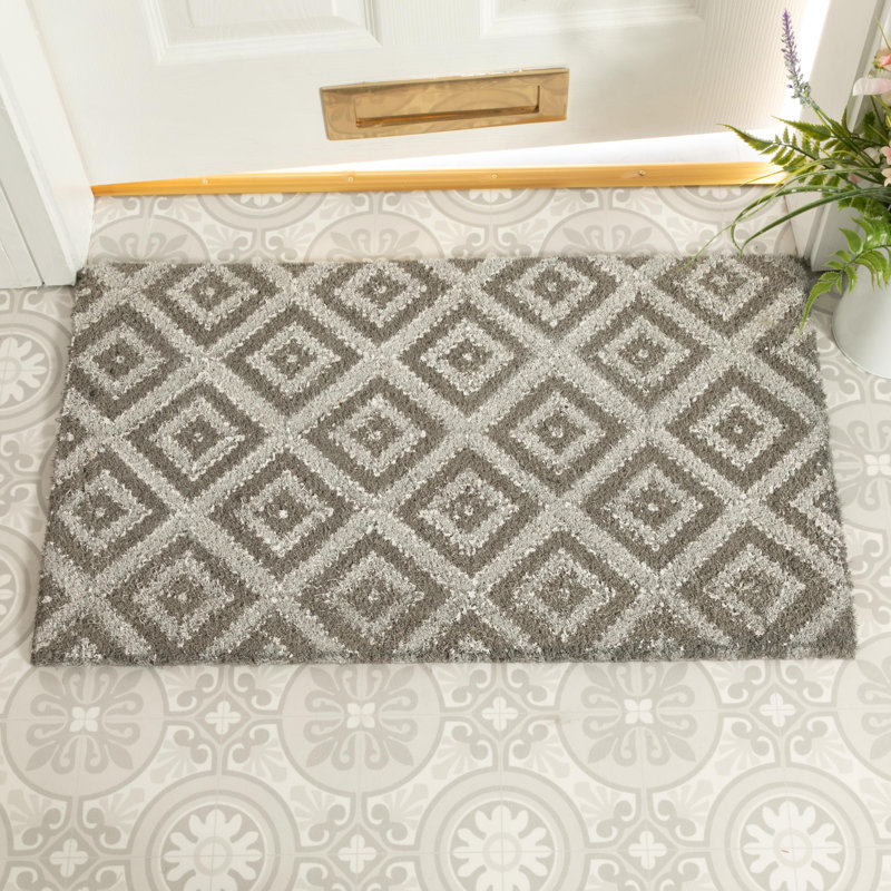 Gilbreath Geometric Indoor Doormat, Grey