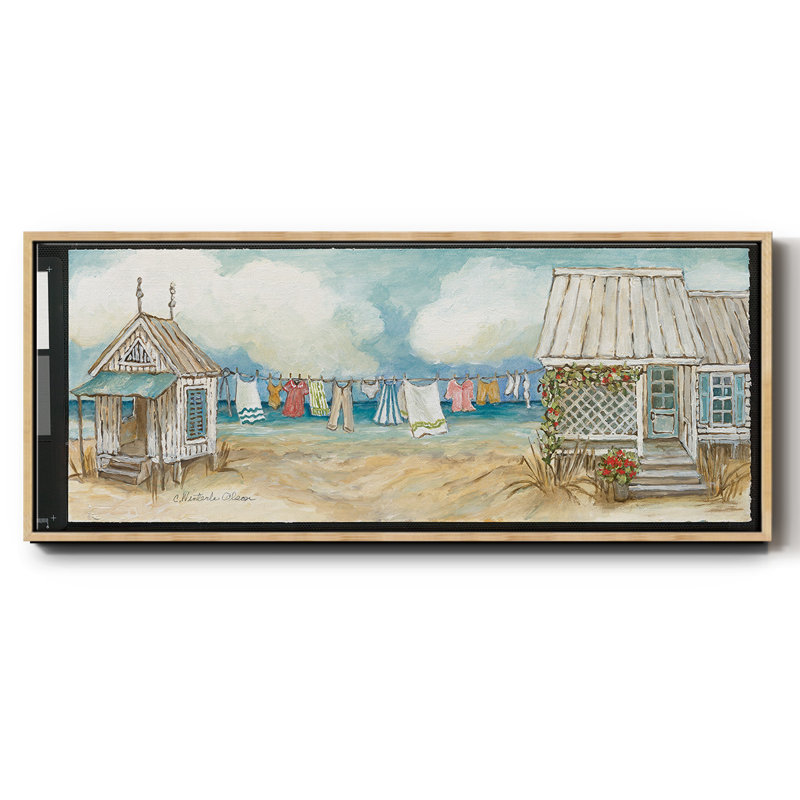 Fresh Laundry II, reproduction d'art sur toile, H 12 po x l 30 po x P 1,5 po, Naturel