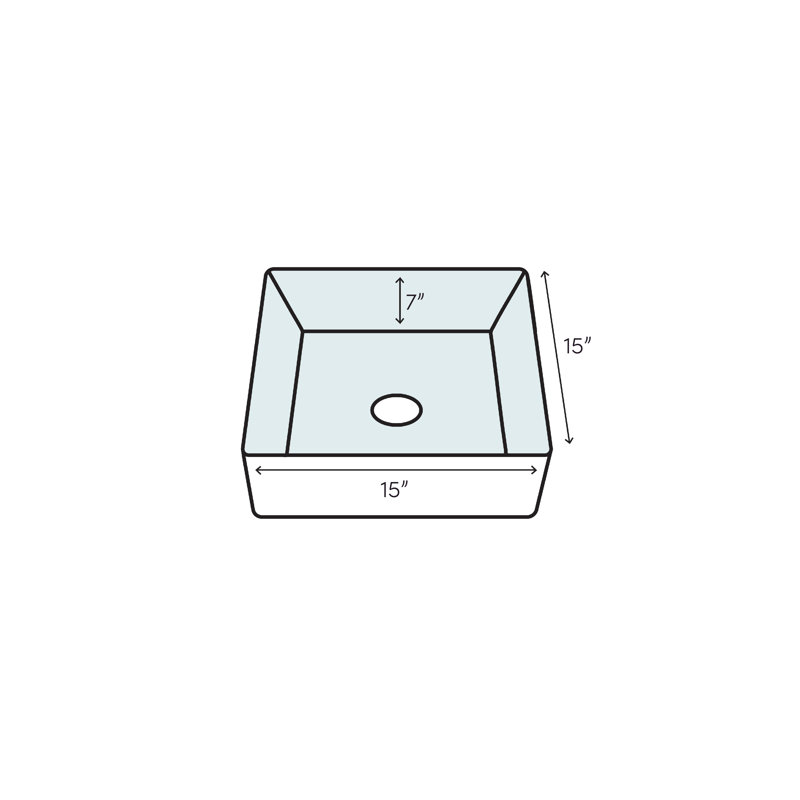15" Square Hammered Copper Bar Sink in Oil Rubbed Bronze Finish
