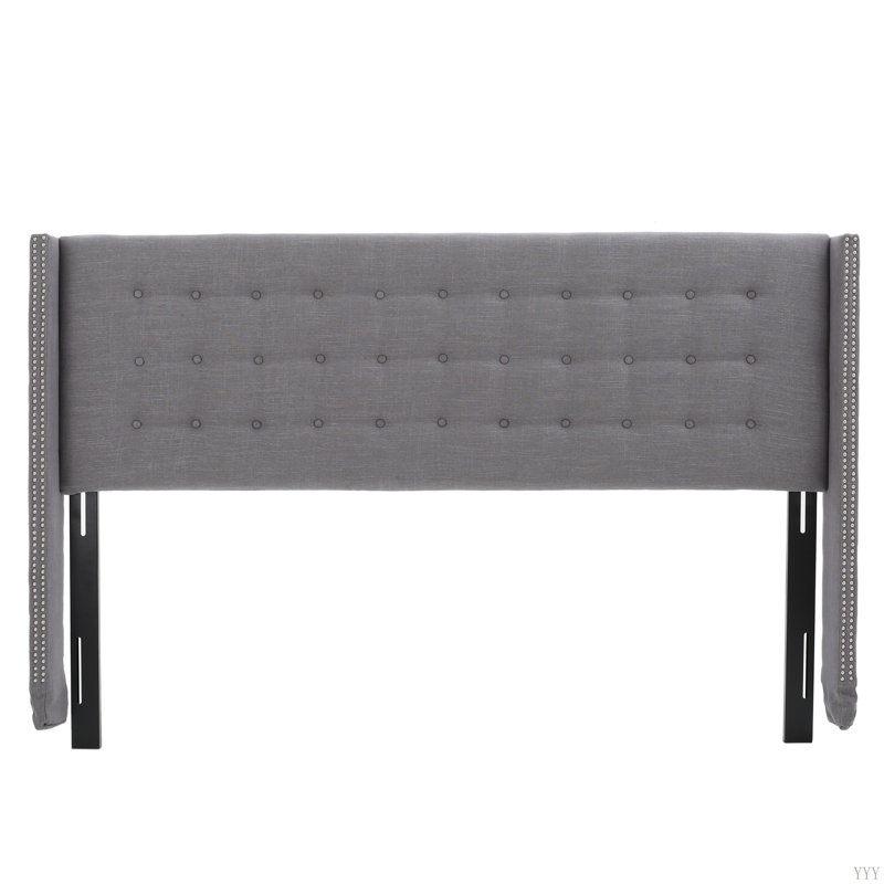 LIDIA WING HEADBOARD, Dark Gray, King