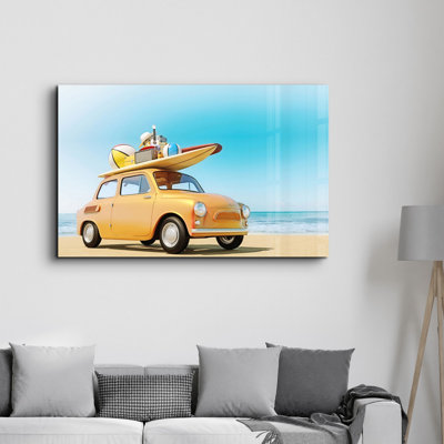 Elegant Tempered Glass Wall Art Painting, 13.8 x 21.7 inches | 100% Tempered Glass, Thickness: 0.16 inches | UV Printed for Vibrant Colours | Perfect for Home Decor, Living Room, & Office Spaces