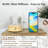 80ML Glass Essential Oil Diffuser With Glass Reservoir, Wood Base, Small Ultrasonic Aroma Diffusers With Auto,Off 7 Colour For Home Office Bedroom Yoga