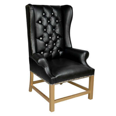 Kylem Faux Leather Wingback Chair