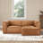 Jaye - 2 Piece Genuine Leather Sofa With Ottoman