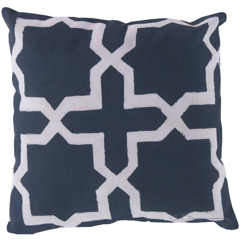 Striking Star Throw Pillow, Blue, 20" H x 20" W