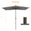 Parasol suspendu en porte-à-faux pour patio 108 po Rosito-919822586