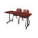 Nicklos T-Base Training Seminar Table, 2 M Stack Chairs