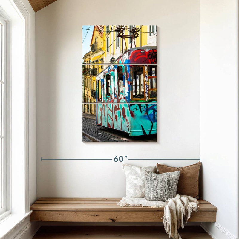 Mehar Graffiti Tramway Lisbon, 45" H x 28" W