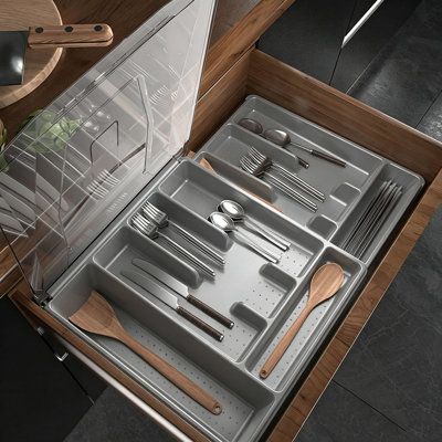 Plastic Rectangle Utensil Storage Set