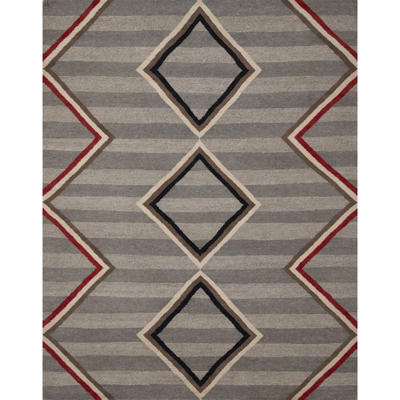 Mesa Wool Southwestern Area Rug, Rectangle 4' x 6'