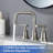 Widespread 2-handle Bathroom Faucet with Drain Assembly-82776942