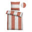 Biberna Feinbiber Bettwäsche 0006732 LÄNGSBALKEN Cotton Striped Duvet Cover with Pillowcases-103001053