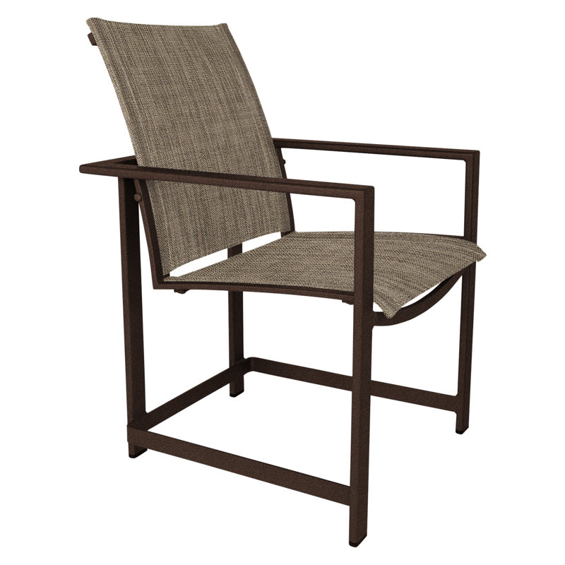 Studio Outdoor Dining Armchair, Augustine Gravel, Copper Creek