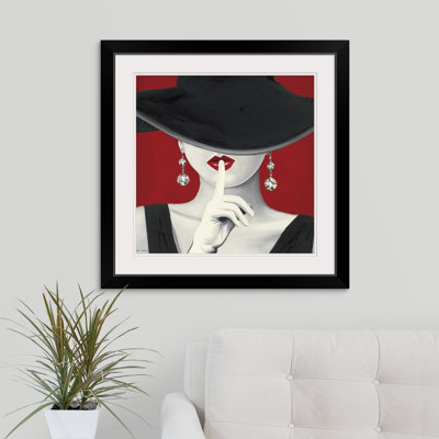 « Haute Chapeau Rouge I » par Marco Fabiano, impression de peinture