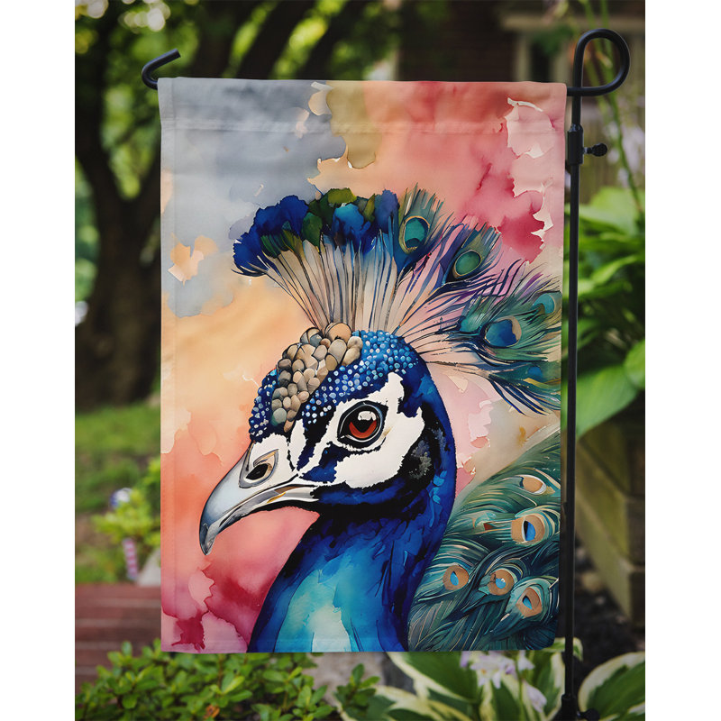 Drapeau de jardin paon_DAC3249