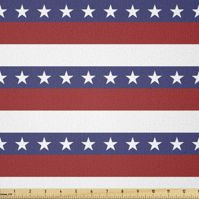 Destyn Stars and Stripes Pattern American Flag Inspired Patriotic Multi-Purpose Fabric