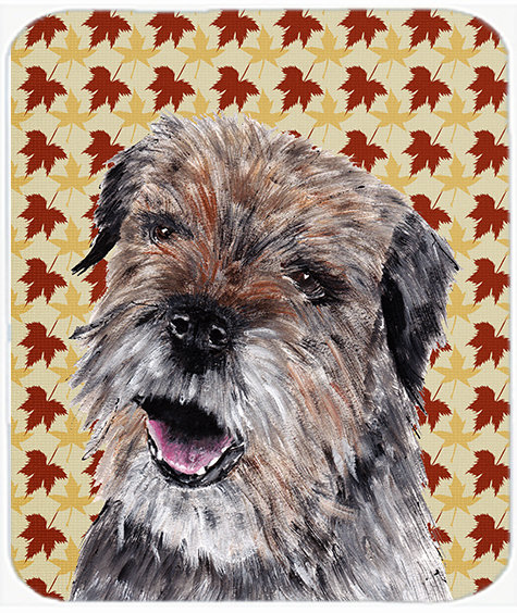 East Urban Home Border Terrier Glass Cutting Board