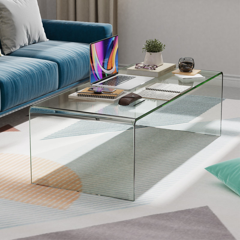 Devasya Modern Tempered Glass Coffee Table