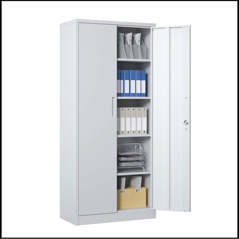Halimatou Metal Basic Storage System, 70.87" H x 31.5" W x 15.75" D, White