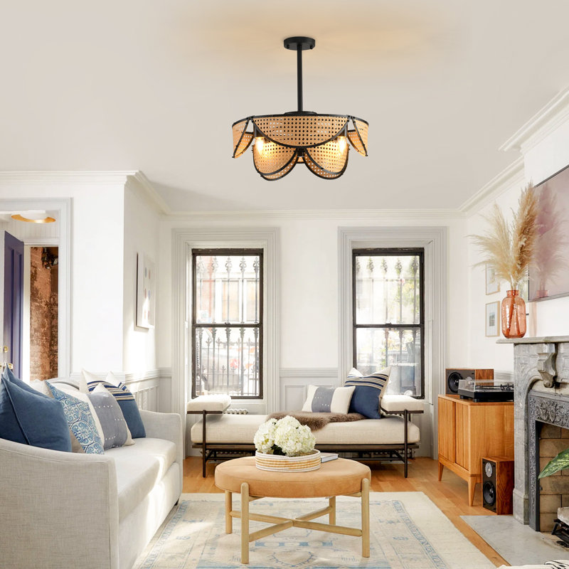Ashelynn 7- Blade 51cm Ceiling Fan with Remote Control and Light Kit Included